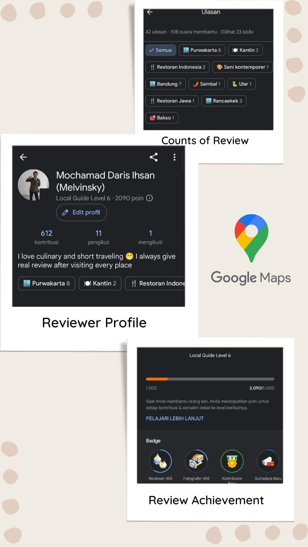 GMaps Reviewer